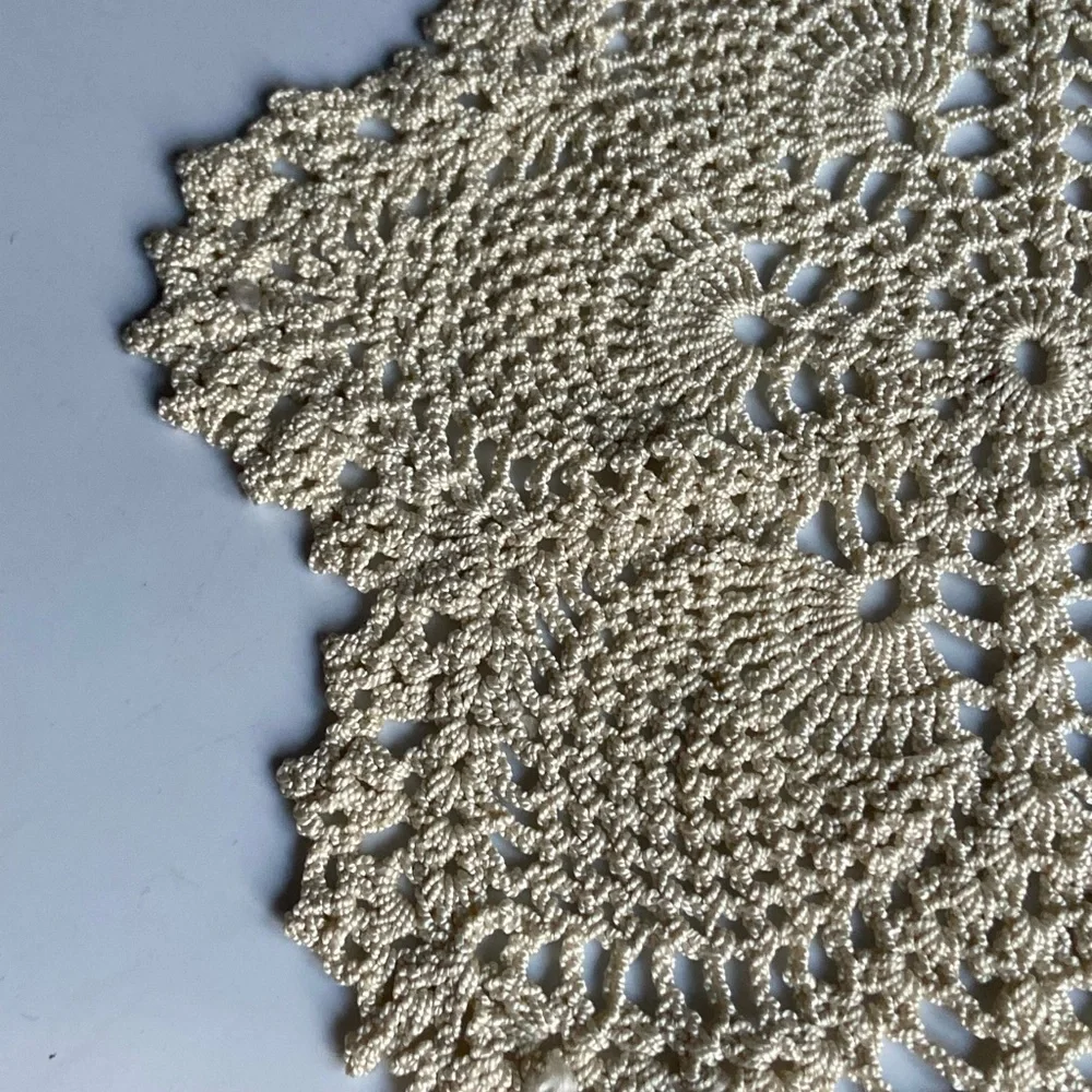 Hand Crochet Diamond Shaped Dresser Duster